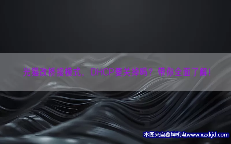 光猫改桥接模式，DHCP要关掉吗？带你全面了解！(pic1)
