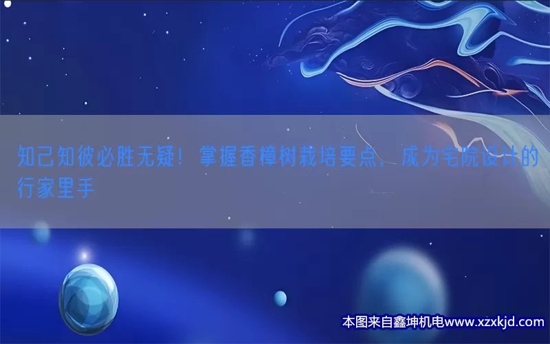 知己知彼必胜无疑！掌握香樟树栽培要点，成为宅院设计的行家里手(pic1)