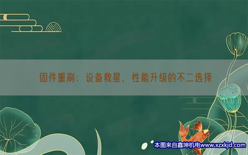 固件重刷：设备救星，性能升级的不二选择(pic1)