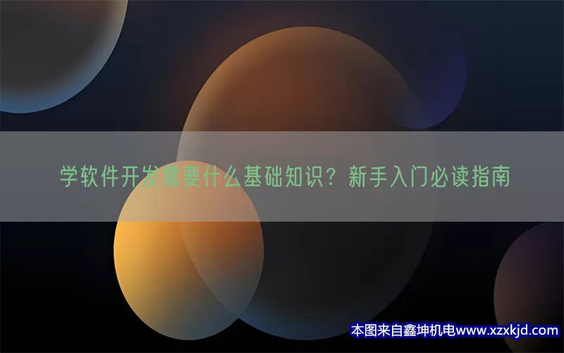 学软件开发需要什么基础知识？新手入门必读指南(pic1)