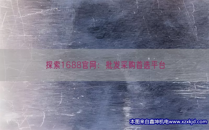 探索1688官网：批发采购首选平台(pic1)
