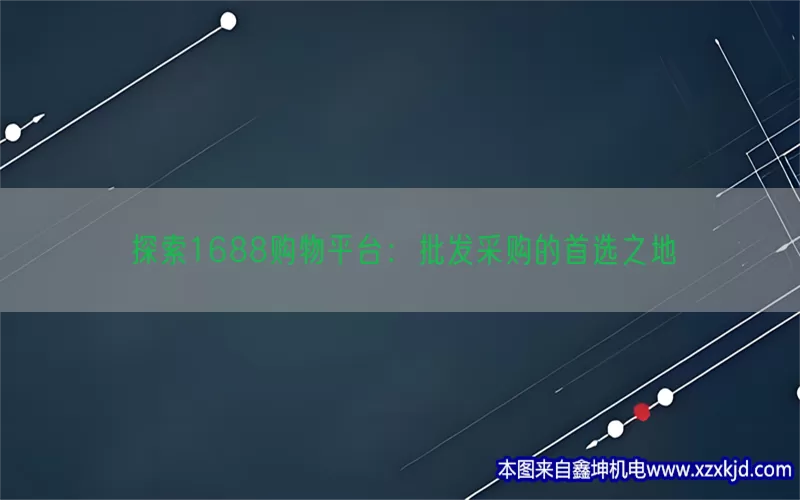 探索1688购物平台：批发采购的首选之地(pic1)