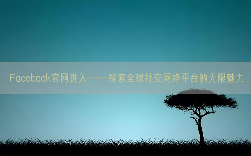 Facebook官网进入——探索全球社交网络平台的无限魅力