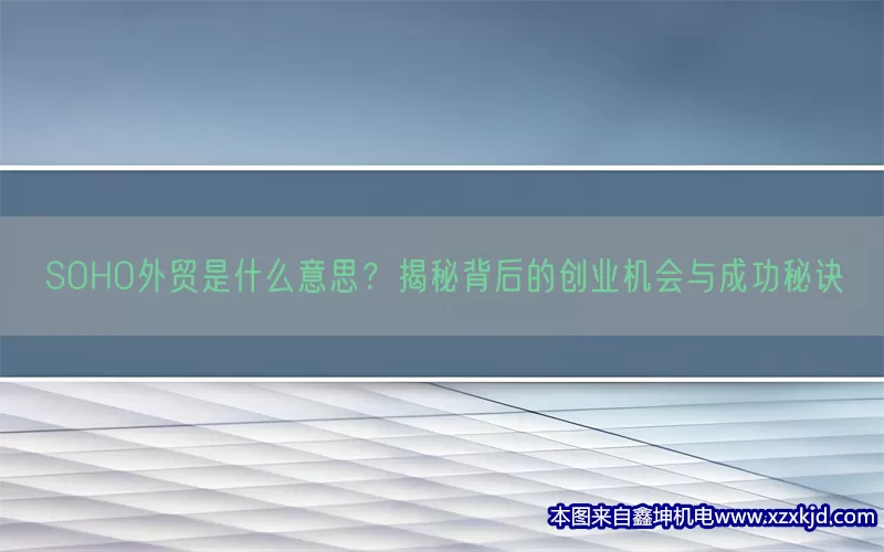 SOHO外贸是什么意思？揭秘背后的创业机会与成功秘诀(pic1)