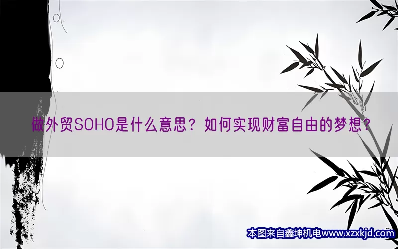 做外贸SOHO是什么意思？如何实现财富自由的梦想？(pic1)