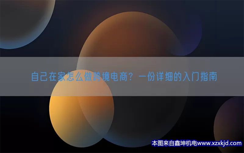 自己在家怎么做跨境电商？一份详细的入门指南(pic1)