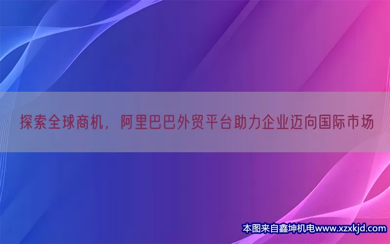 探索全球商机，阿里巴巴外贸平台助力企业迈向国际市场(pic1)