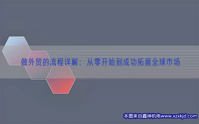 做外贸的流程详解：从零开始到成功拓展全球市场(pic1)