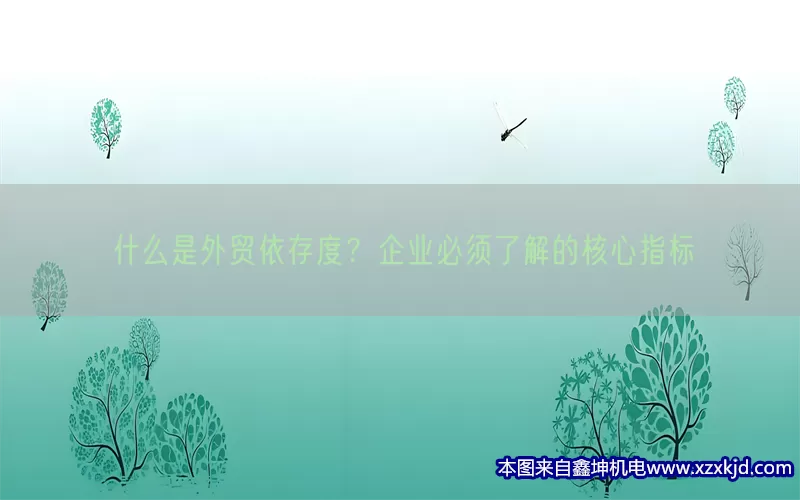 什么是外贸依存度？企业必须了解的核心指标(pic1)