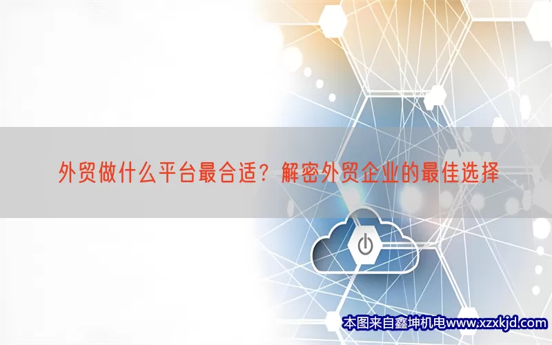 外贸做什么平台最合适？解密外贸企业的最佳选择(pic1)