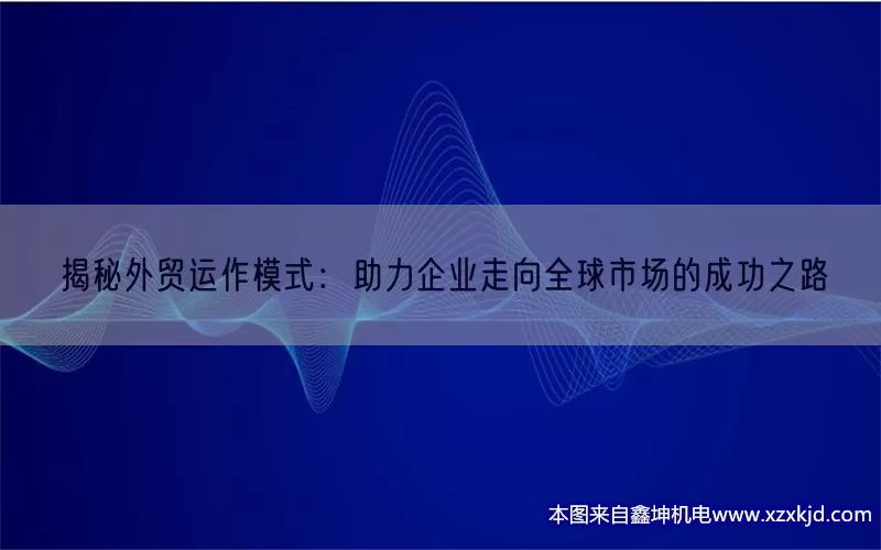 揭秘外贸运作模式：助力企业走向全球市场的成功之路(pic1)