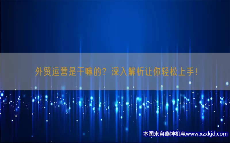 外贸运营是干嘛的？深入解析让你轻松上手！(pic1)
