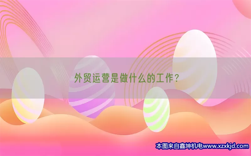 外贸运营是做什么的工作？(pic1)