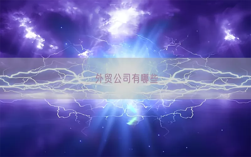 外贸公司有哪些
