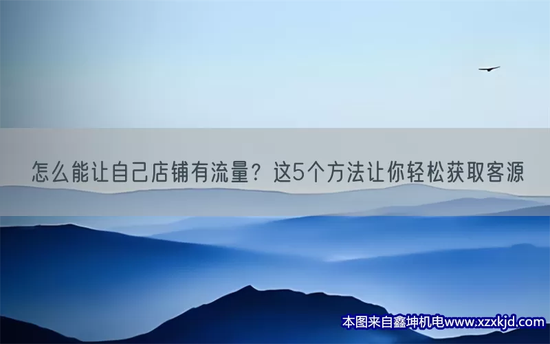 怎么能让自己店铺有流量？这5个方法让你轻松获取客源(pic1)