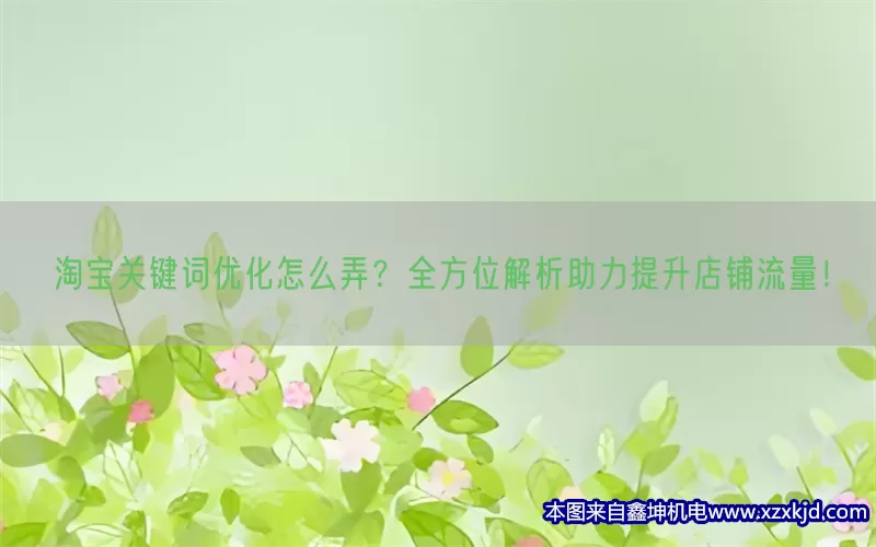 淘宝关键词优化怎么弄？全方位解析助力提升店铺流量！(pic1)