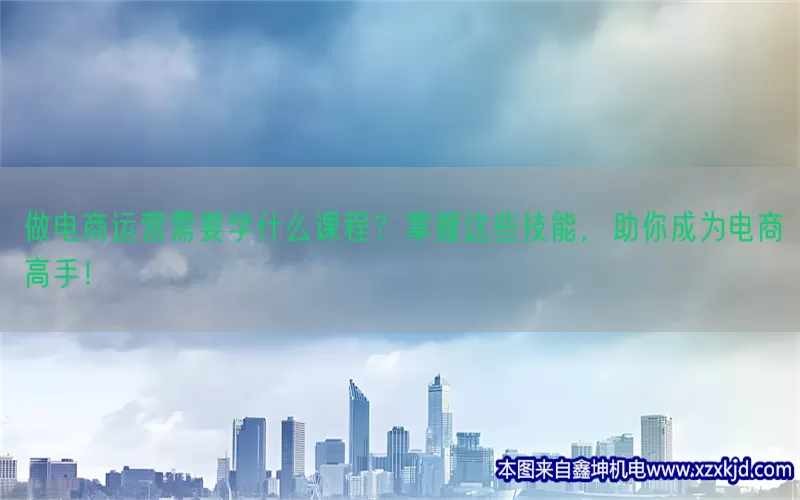 做电商运营需要学什么课程？掌握这些技能，助你成为电商高手！(pic1)