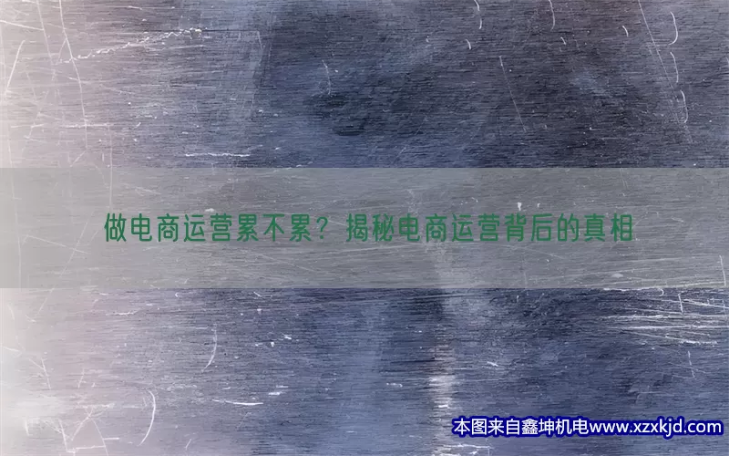 做电商运营累不累？揭秘电商运营背后的真相(pic1)