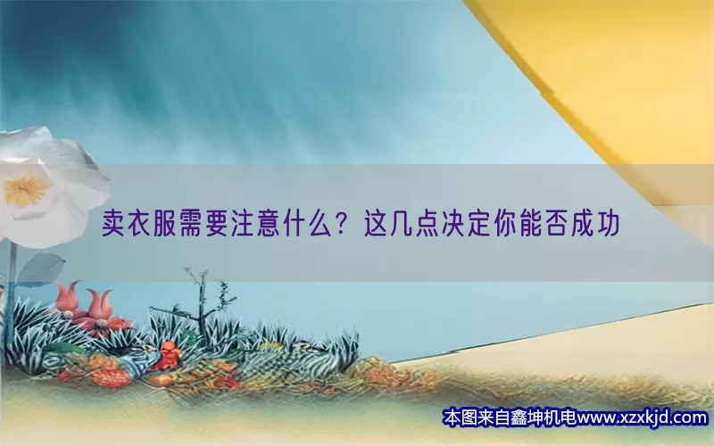 卖衣服需要注意什么？这几点决定你能否成功(pic1)