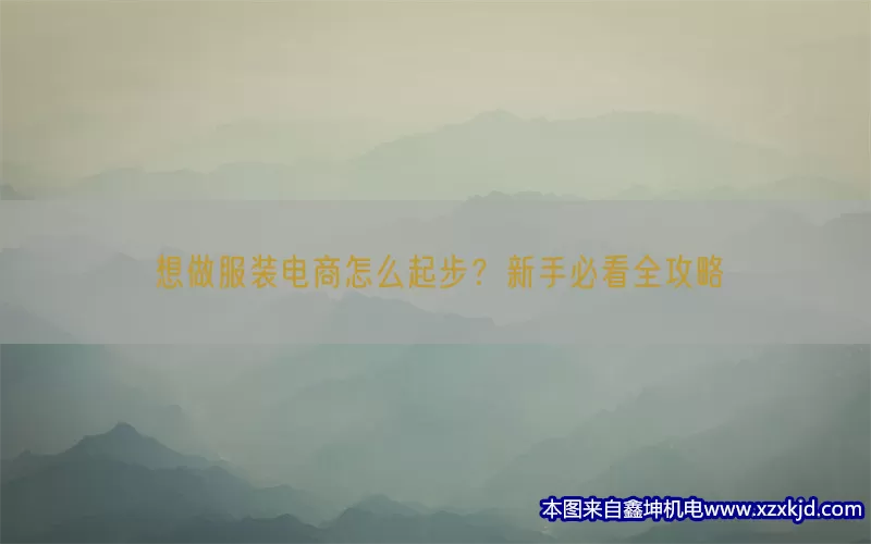 想做服装电商怎么起步？新手必看全攻略(pic1)