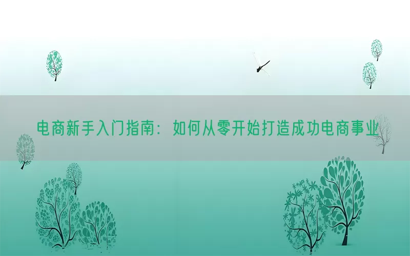 电商新手入门指南：如何从零开始打造成功电商事业