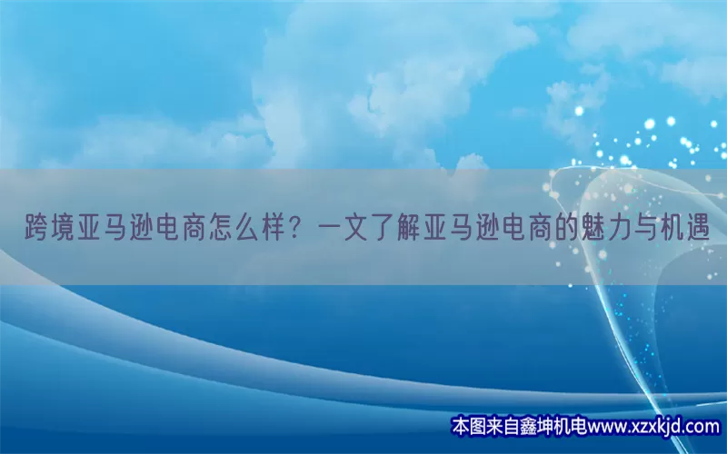 跨境亚马逊电商怎么样？一文了解亚马逊电商的魅力与机遇(pic1)