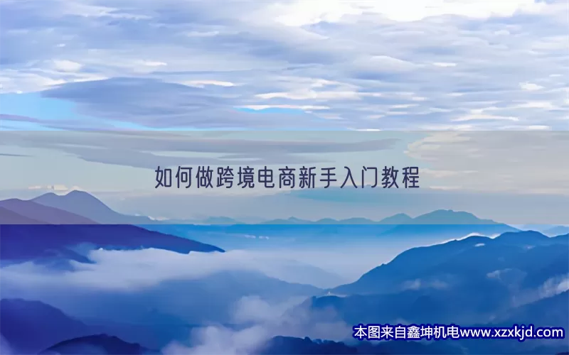 如何做跨境电商新手入门教程(pic1)