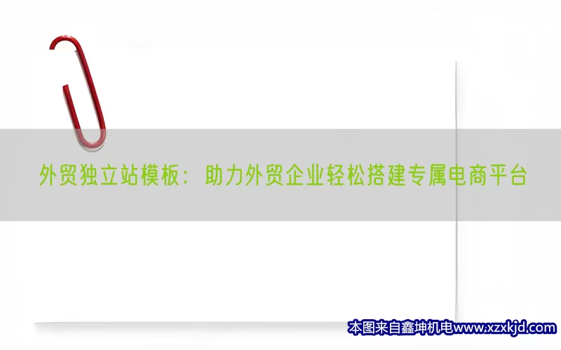 外贸独立站模板：助力外贸企业轻松搭建专属电商平台(pic1)