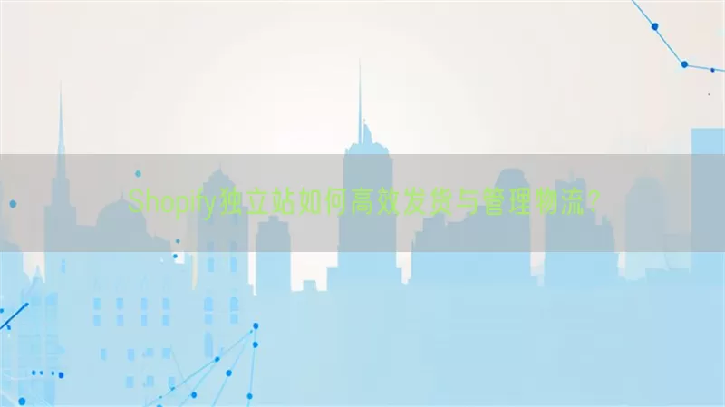 Shopify独立站如何高效发货与管理物流？