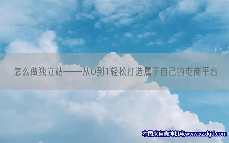 怎么做独立站——从0到1轻松打造属于自己的电商平台(pic1)