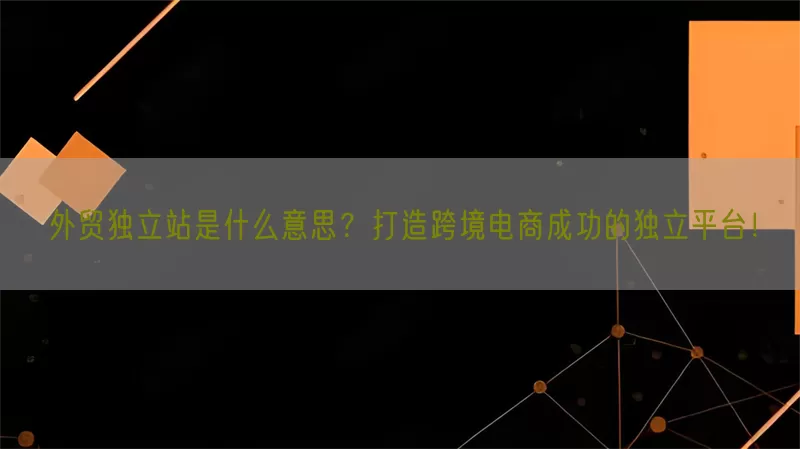 外贸独立站是什么意思？打造跨境电商成功的独立平台！