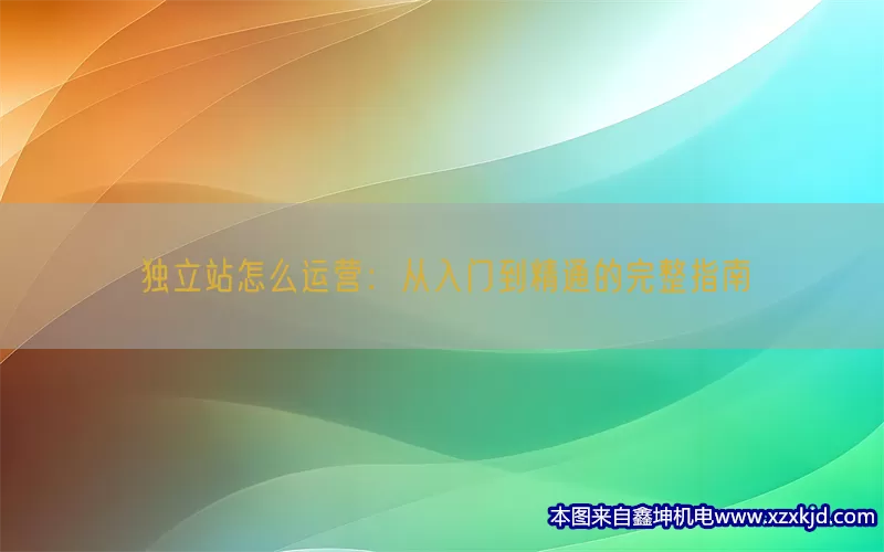 独立站怎么运营：从入门到精通的完整指南(pic1)