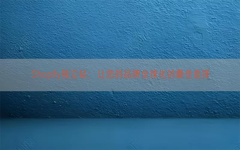 Shopify独立站：让您的品牌全球化的最佳选择