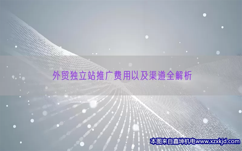 外贸独立站推广费用以及渠道全解析(pic1)