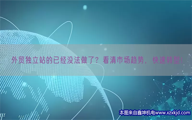 外贸独立站的已经没法做了？看清市场趋势，快速转型！(pic1)