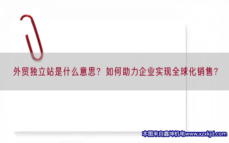外贸独立站是什么意思？如何助力企业实现全球化销售？(pic1)