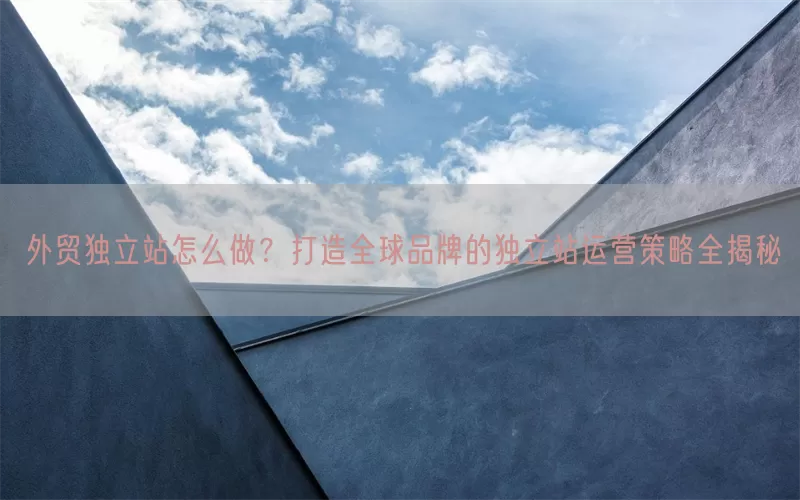 外贸独立站怎么做？打造全球品牌的独立站运营策略全揭秘