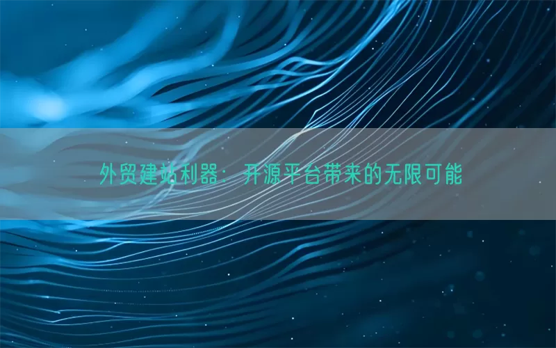 外贸建站利器：开源平台带来的无限可能
