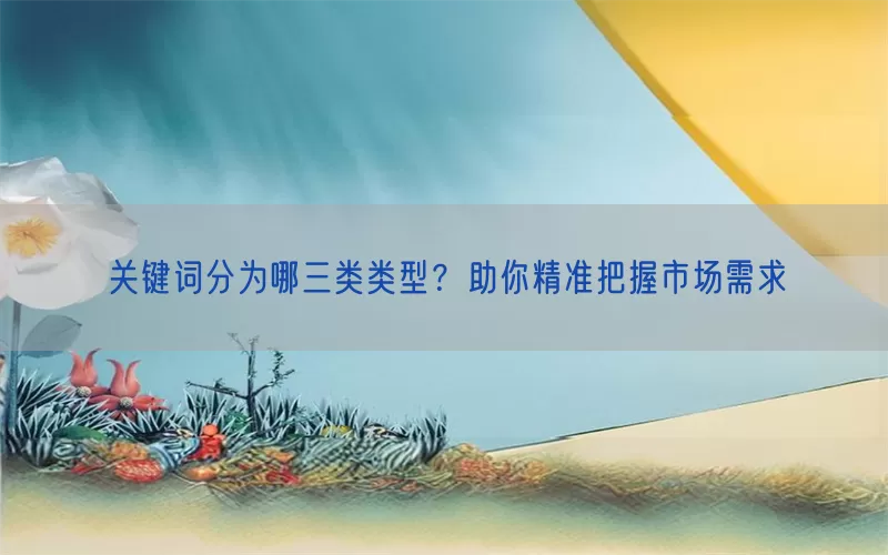 关键词分为哪三类类型？助你精准把握市场需求