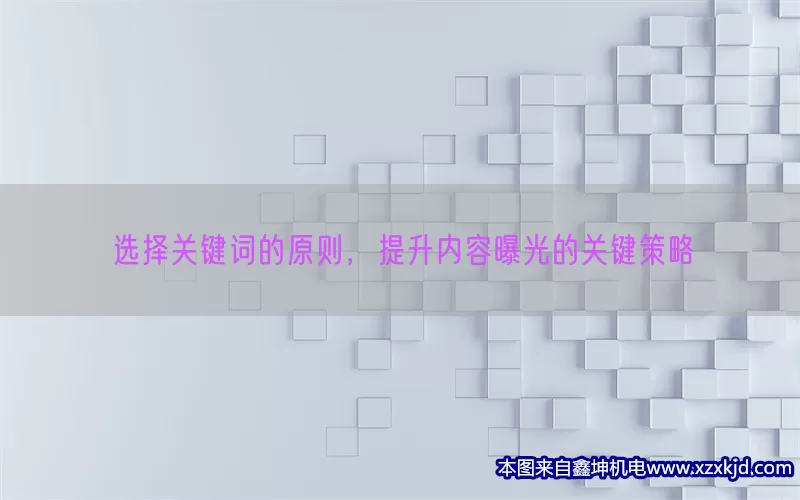 选择关键词的原则，提升内容曝光的关键策略(pic1)