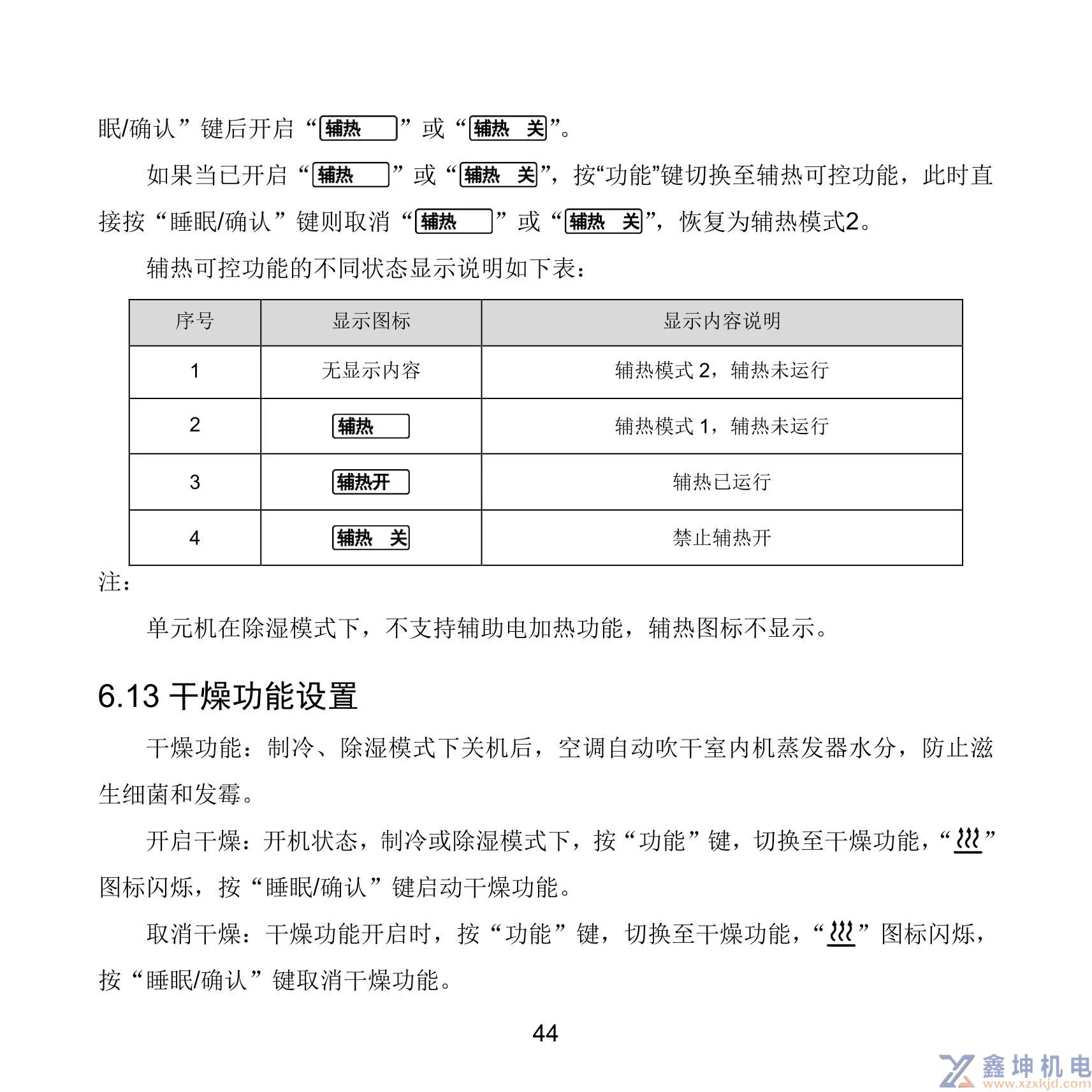 格力中央空调线控器说明书XC71-33/H2XC71-24/HXC71-24/HC(pic48)