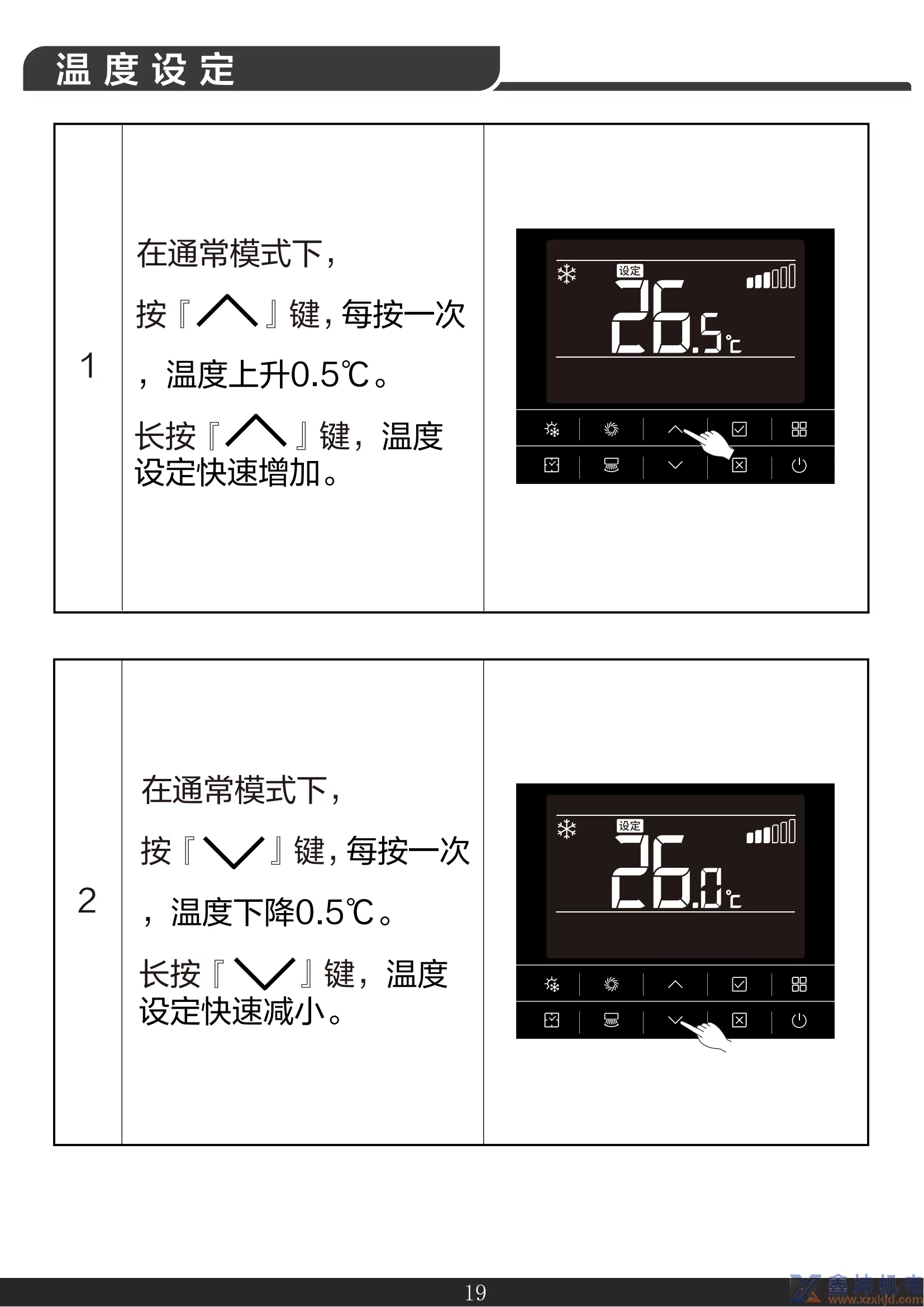 约克线控器说明书YCWA16NCWQ(pic21)