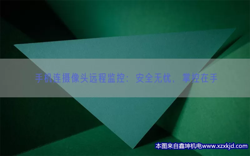 手机连摄像头远程监控：安全无忧，掌控在手(pic1)