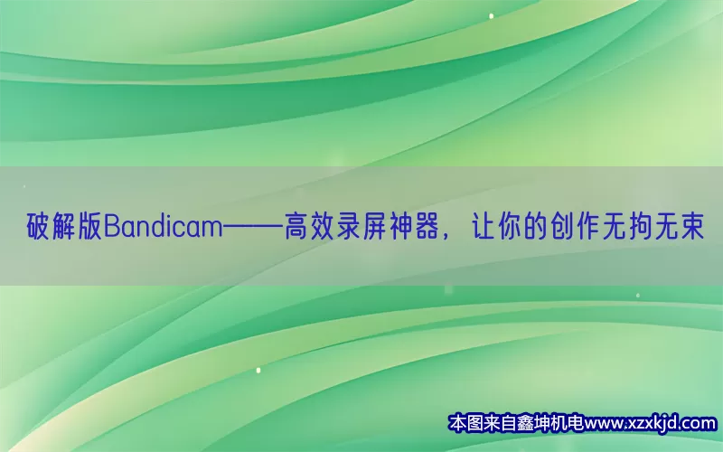 破解版Bandicam——高效录屏神器，让你的创作无拘无束(pic1)