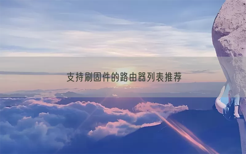 支持刷固件的路由器列表推荐