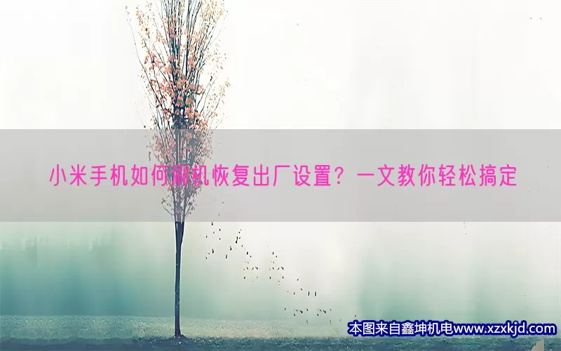 小米手机如何刷机恢复出厂设置？一文教你轻松搞定(pic1)