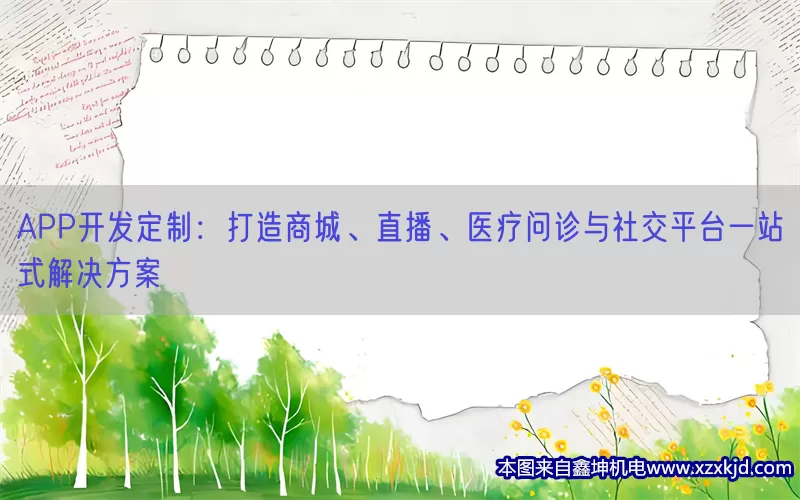 APP开发定制：打造商城、直播、医疗问诊与社交平台一站式解决方案(pic1)