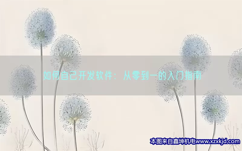 如何自己开发软件：从零到一的入门指南(pic1)