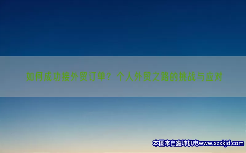 如何成功接外贸订单？个人外贸之路的挑战与应对(pic1)