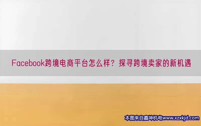 Facebook跨境电商平台怎么样？探寻跨境卖家的新机遇(pic1)